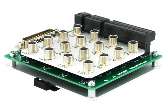 Sensor-Aktor Verteiler für Mech8IO komplett mit Montagesockel 